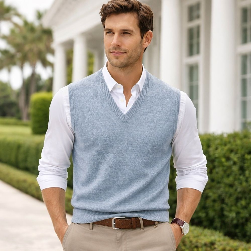Robert Bruce Sweater Vest Classic Chic Size L